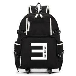 Neue hochwertige Rapper eminem Reisetasche Unisex Rucksack Polyester Taschen wasserdichte Schulter Mode Taschen Computer Rucksäcke