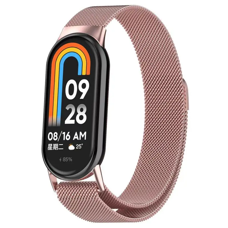 Magnetic Bracelet For Xiaomi Mi Band 9 Strap Xiaomi Mi Band 8 Bracelet Xiaomi Miband 9 8 Wristband Magnetic Metal Strap