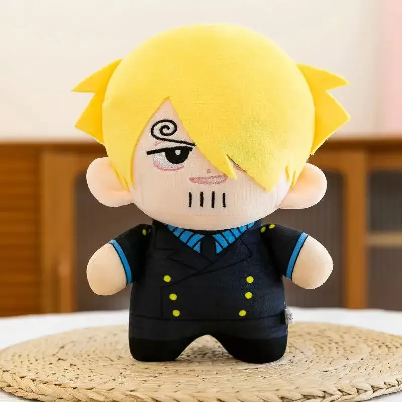 Anime 23Cm Knuffels Luffy Zoro Ace Sanji Knuffel Pop Rugzak Gordijnen Kid Kerstcadeau Speelgoed Schattige Pop verjaardagscadeautjes