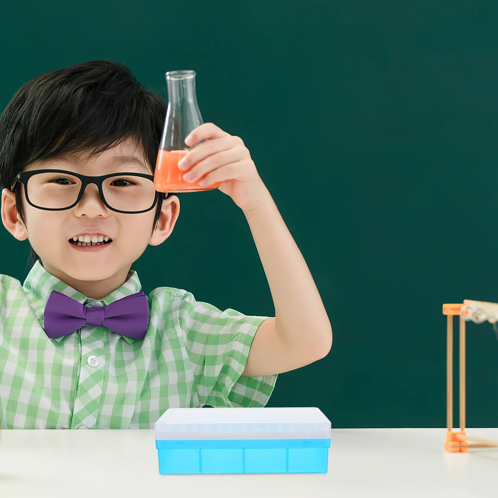 

2 Pcs Test Plastic Storage Micro Test Rack Micro Tube Rack Tube Holder Random Color