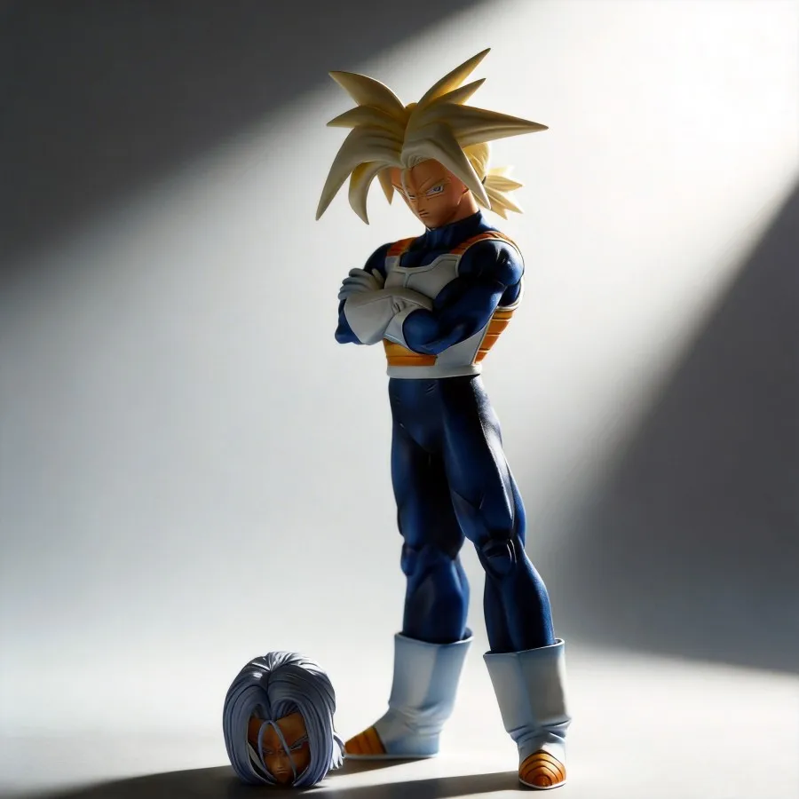 

Dragon Ball Trunks Figure - Double Head Sculpture Super Saiyan Anime Peripheral Decoration 31cm