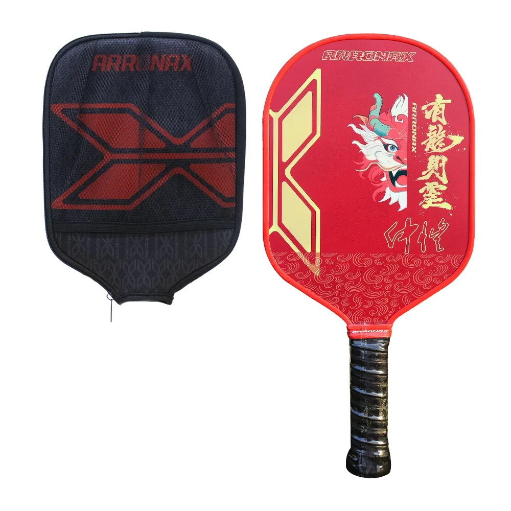 

Arronax Professional 16mm Fiberglass Pickleball Paddles Men Women Pickle Ball Rackets Racket Cover