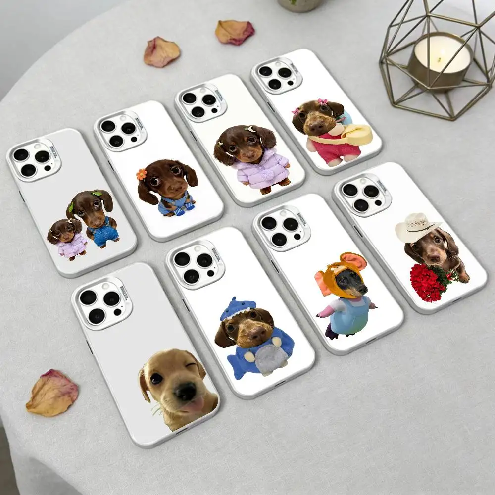 

Goofy Dogs Big eyes Phone Case For IPhone 16 17 15 14 12 13 Pro Max Black Color Shockproof Cover