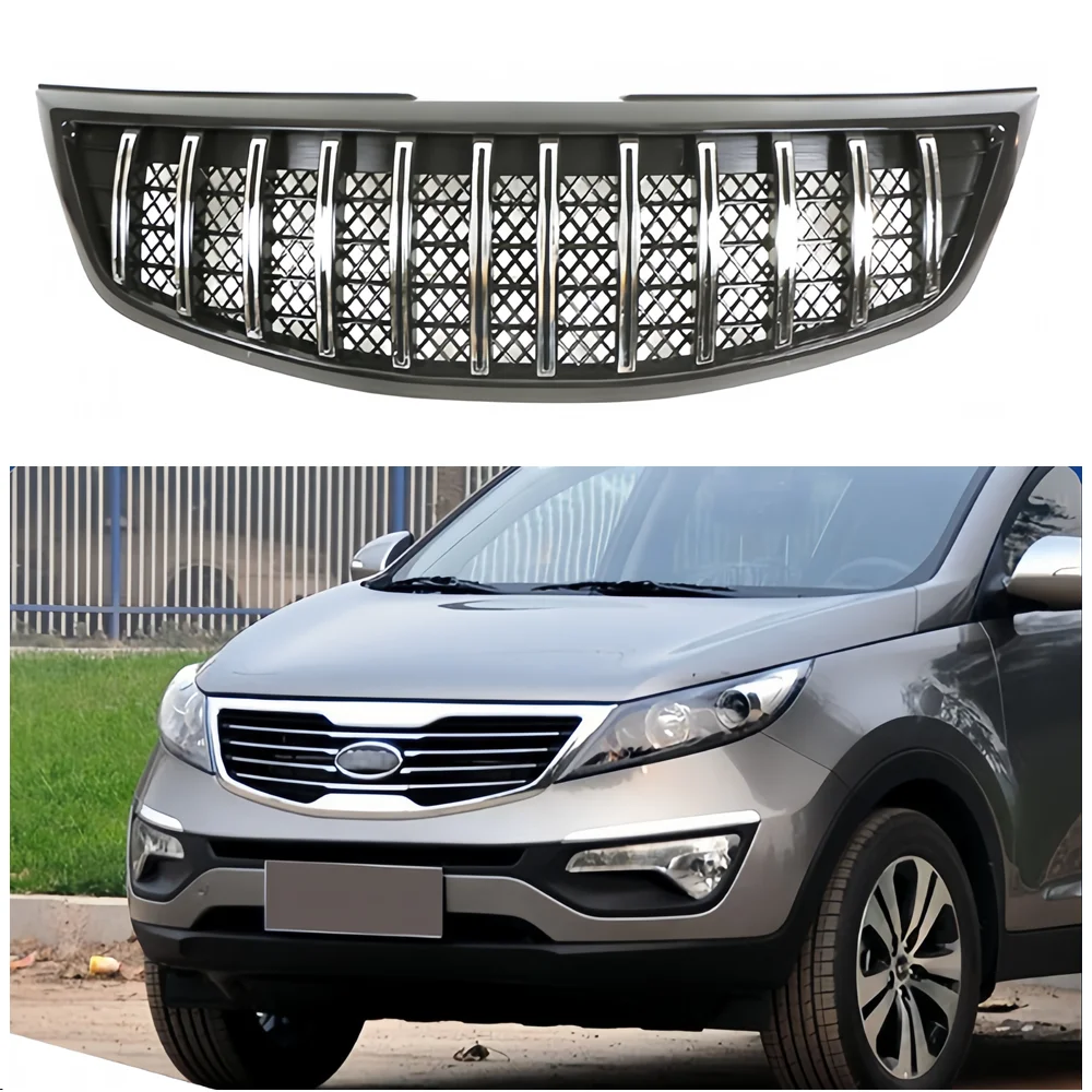 

Поп-передние гоночные грили, подходят для Kia Sportage Kx5 2012 2013 2014 2015, решетка из АБС-пластика, автоаксессуары