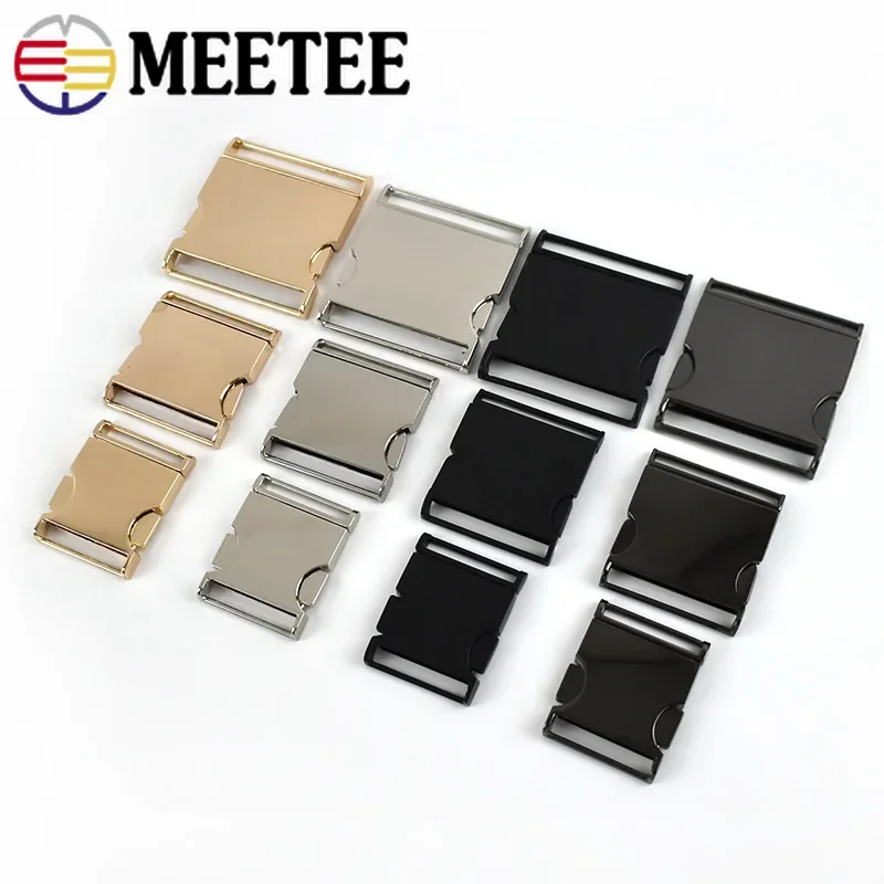 

2Pcs 25-50mm Metal Quick Side Release Buckle for Bags Strap Belt Backpack Webbing Dog Collar Hook Clasp DIY Hardware Accessories