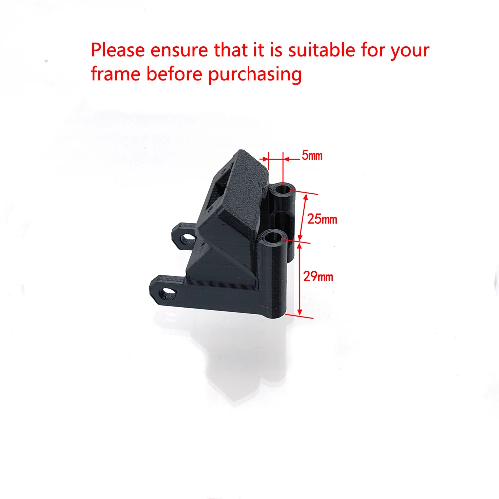 FPV antenna holder XT60 plug fixing seat T-shaped support bracket 3D Print Replacement Part 25mm distance for Quadcopter drone