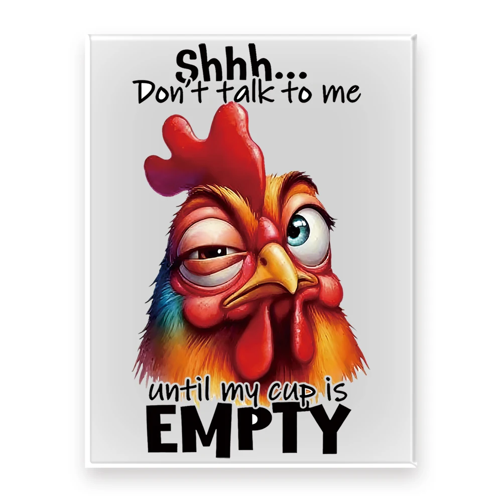 1pcs Funny Animal Shoe Charms with Coffee & Sarcasm Quotes – Cartoon Chicken Duck Cow Shoes Decoration for Office Humor Lovers