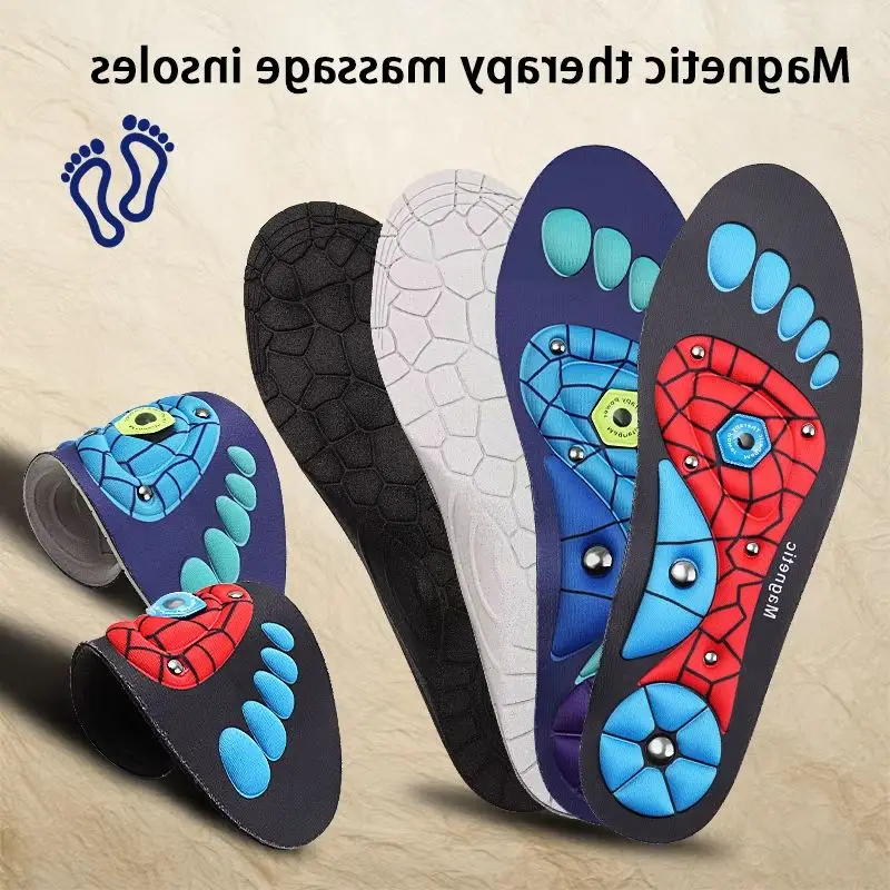 

Men Women Foot Acupressure Magnetic Insole Arch Support Orthopedic Shoes Pads Magnetic Therapy Massage Insoles for Shoes Sole