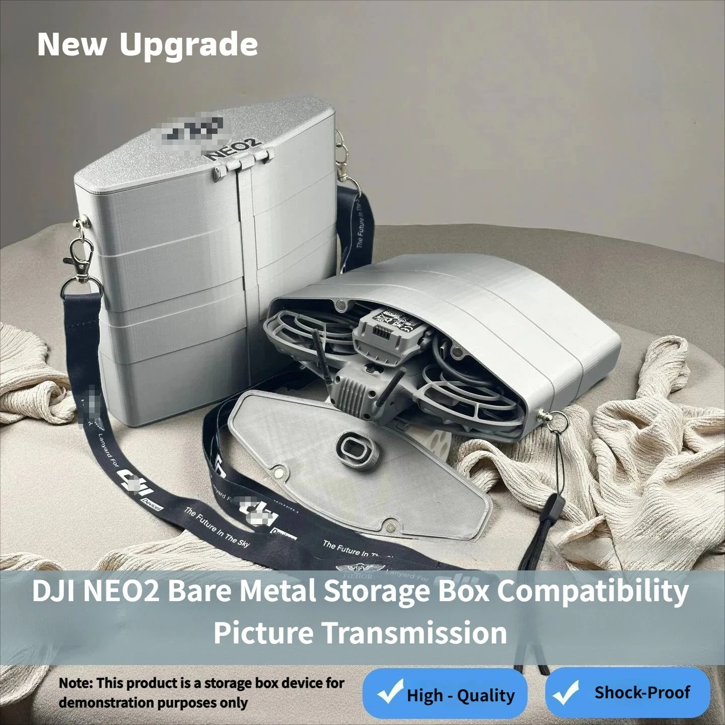 

For DJI NEO2 storage box compatible with Picture Transmission portable magnetic flip protection box bare metal not Drone