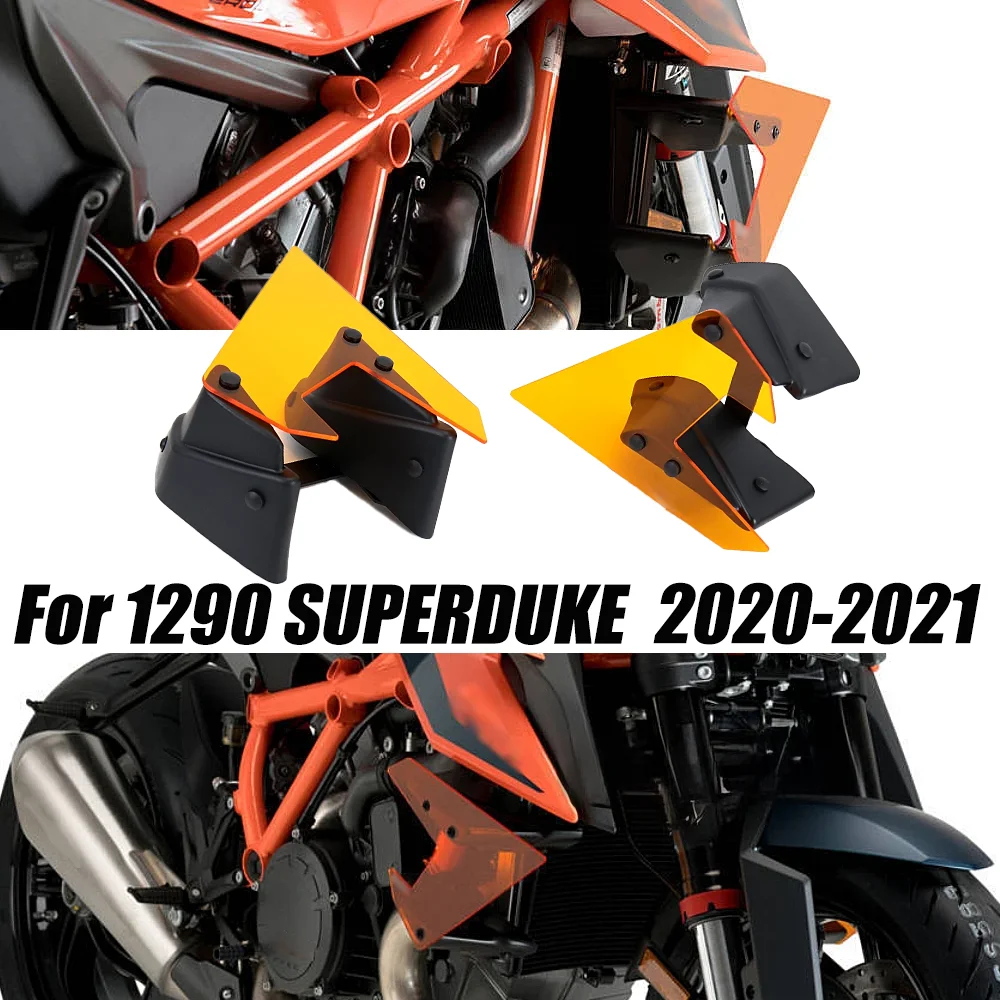 

New Orange For 1290 SUPERDUKE Super Duke R Side Downforce Naked Spoilers Fixed Winglet Fairing Wings Accessories 2020 2021