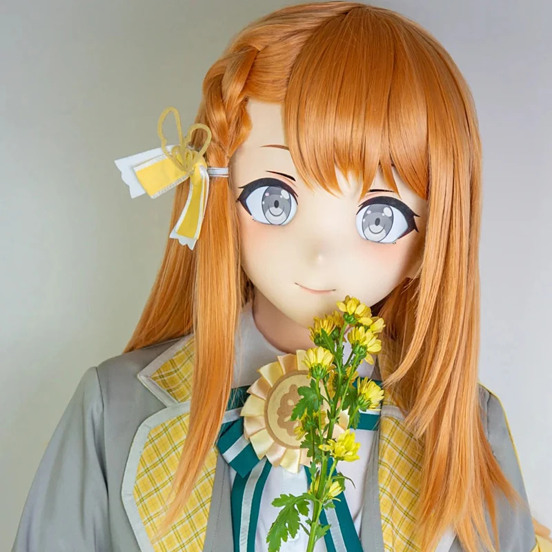 Pełna opaska z zamkiem Personalizacja Pełna Lalka Crossdress Damska/Dziewczęca Postać z Kreskówki Kig Cosplay Japońskie Anime Kigurumi Maski
