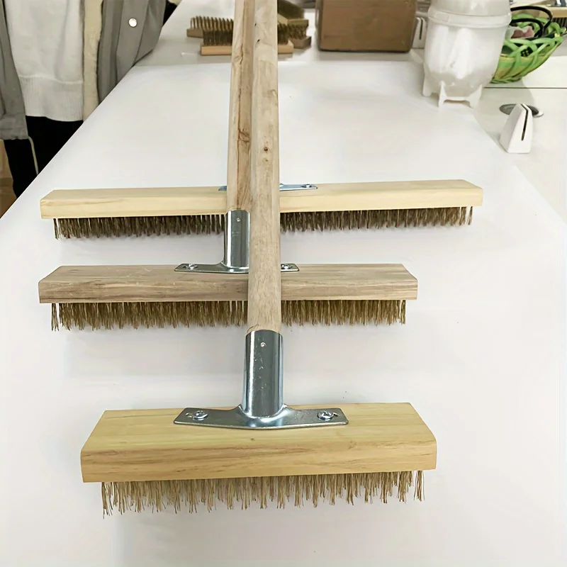 Steel Wire Floor Brush, Steel Wire Brush, Suitable for Deep Cleaning of Carpet, Tile, Stone and Concrete Floors
