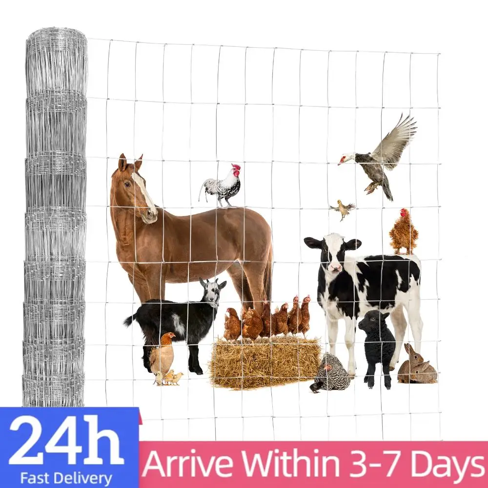 

Hardware Cloth Chicken Wire Mesh Galvanized 328ft/164ft Heavy Duty Galvanized Wire Fence for Chicken Poultry Coop Animal
