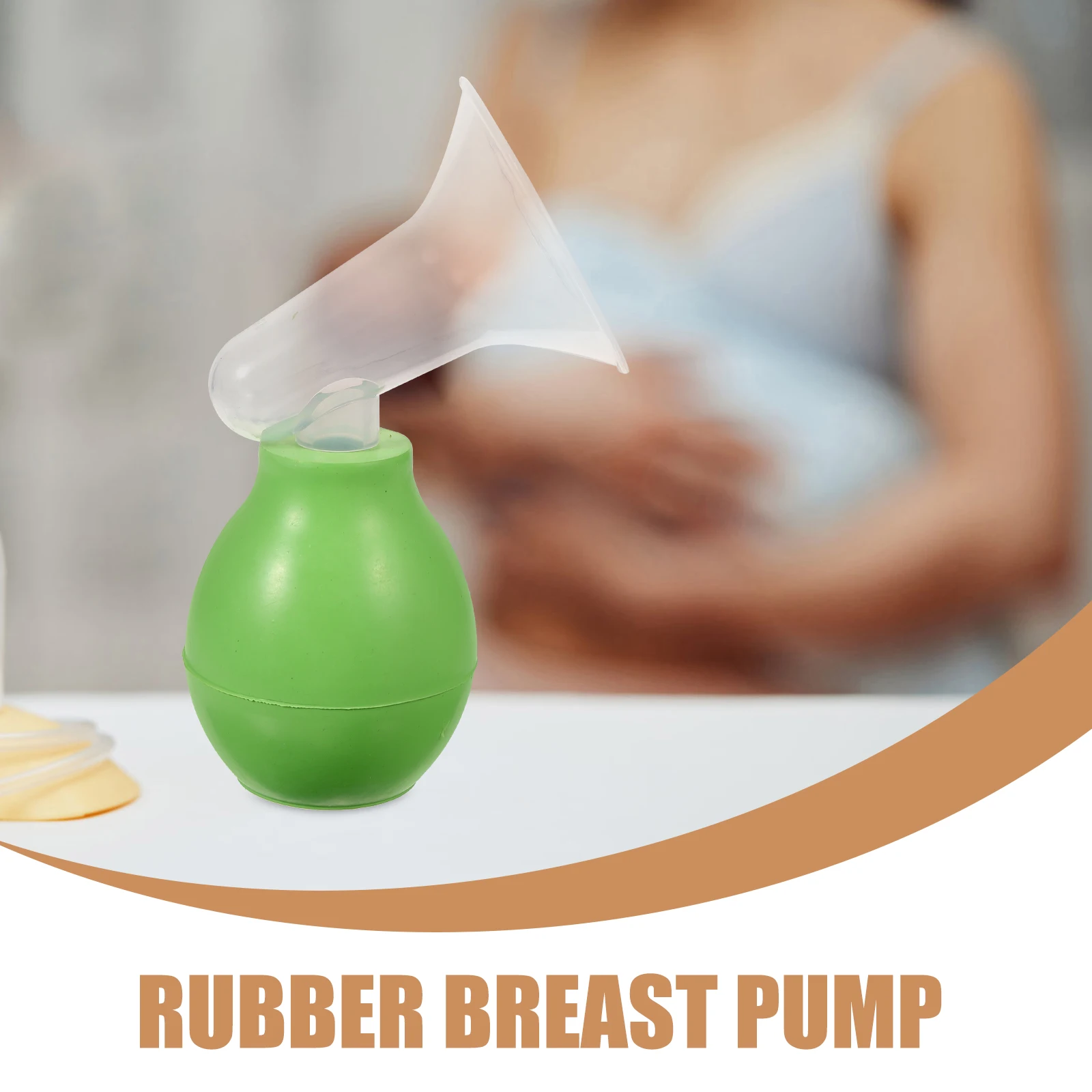 

Manual Balloon Handheld Portable Suction Tool Plastic Breast Breast Milk Pumping Machine Pump Safe Durable Plastic Material