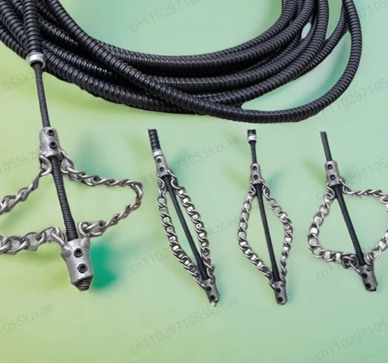Electric Drain Sewer Cleaner Machine - Professional Spring Steel Snake Auger Tool for Clogged Pipe & Toilet Unblocking