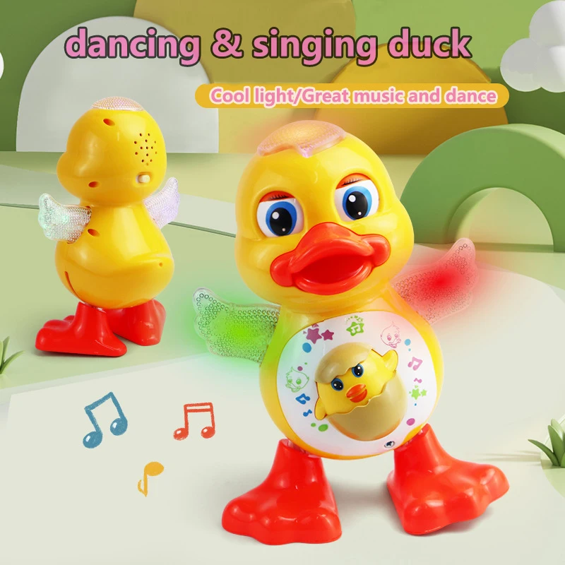 Children Duck Doll Pet Robot Toy Robots for Kids Electronic Electric Toys 1 2 To 4 Year Old Toddlers Boys Girls Babys