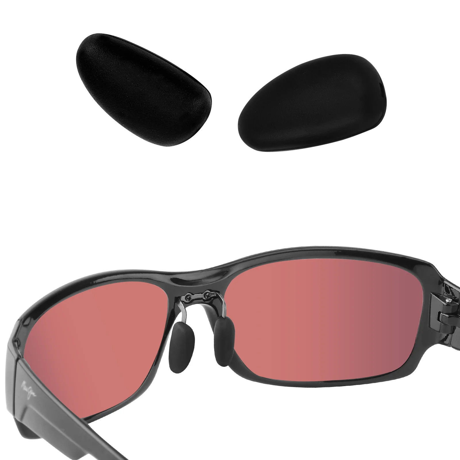 

Сменные черные носовые упоры из силиконовой резины E.O.S для Maui Jim Big Wave MJ440 — 67 мм/Bamboo Forest MJ415 — 60 рамок, много вариантов