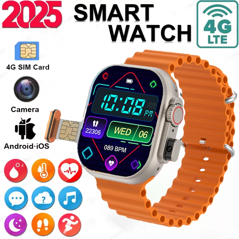 

2025 New T83 pro Smart Watch With 4G SIM Card Support Cellular Network Sports Mode Bluetooth NFC Connectivity App Downloadable