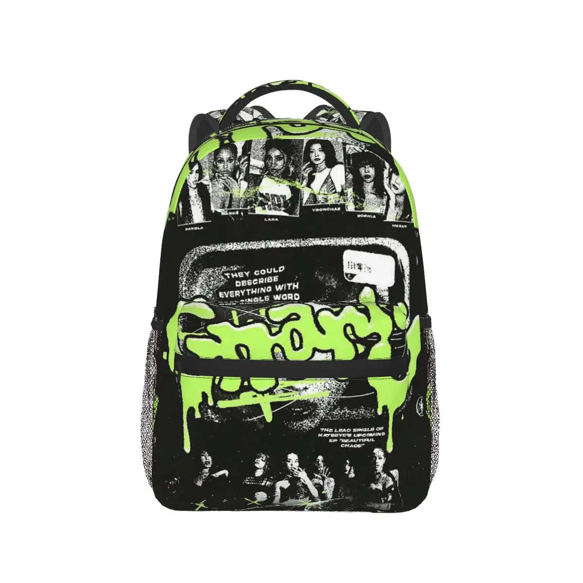 

Korean Style KATSEYE Gnarly Backpack Hot Sale Daypack Large Capacity Kids BookBag School Bag Shoulder Bags for Men Women