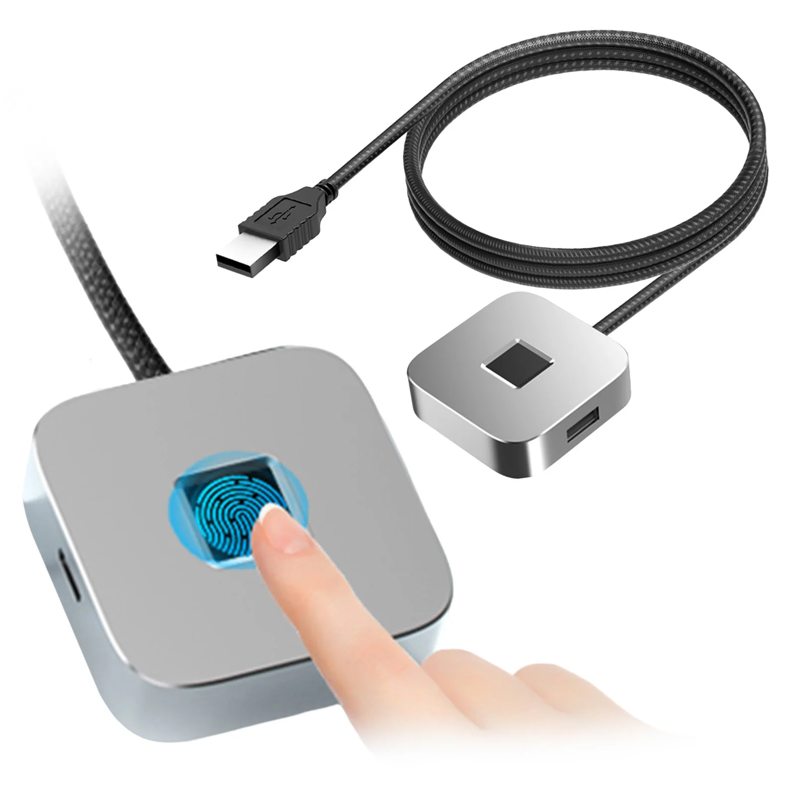 windows-hello-用-usb-ハブ付き指紋スキャナー-指紋リーダー-windows-10-11-用生体認証指紋ログインリーダー