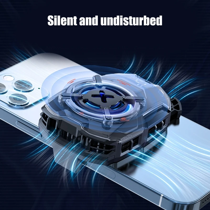 High Capacity Battery Power Phone Coolers Mobile Gaming Radiator With Even Heat Distribution Suitable For Live Streaming