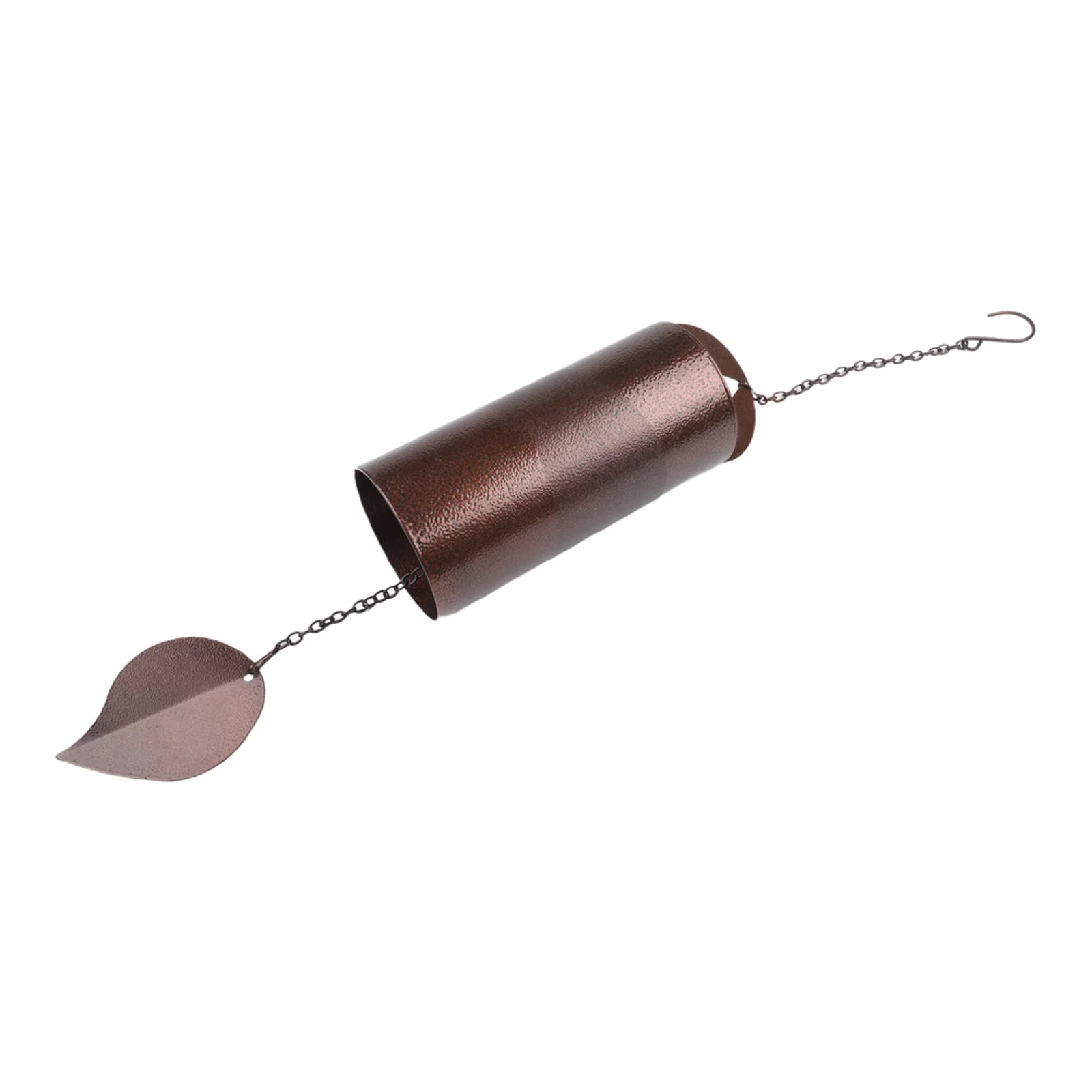 Garden Chime Outdoor Decor Black Decorative Outdoor Wind Chime Soothing Tones Cylindrical Design Easy Installation