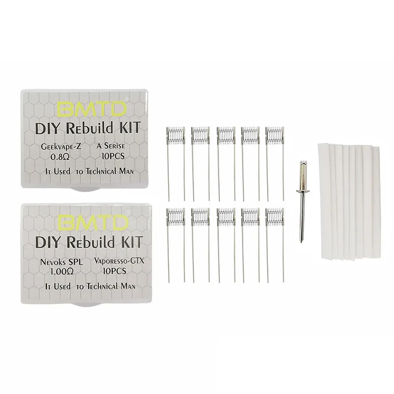 

DIY комплект для восстановления 0,8 Ом 1,0 Ом сменная катушка для сетчатой катушки GEEKvape-Z/vaperesso-gtx