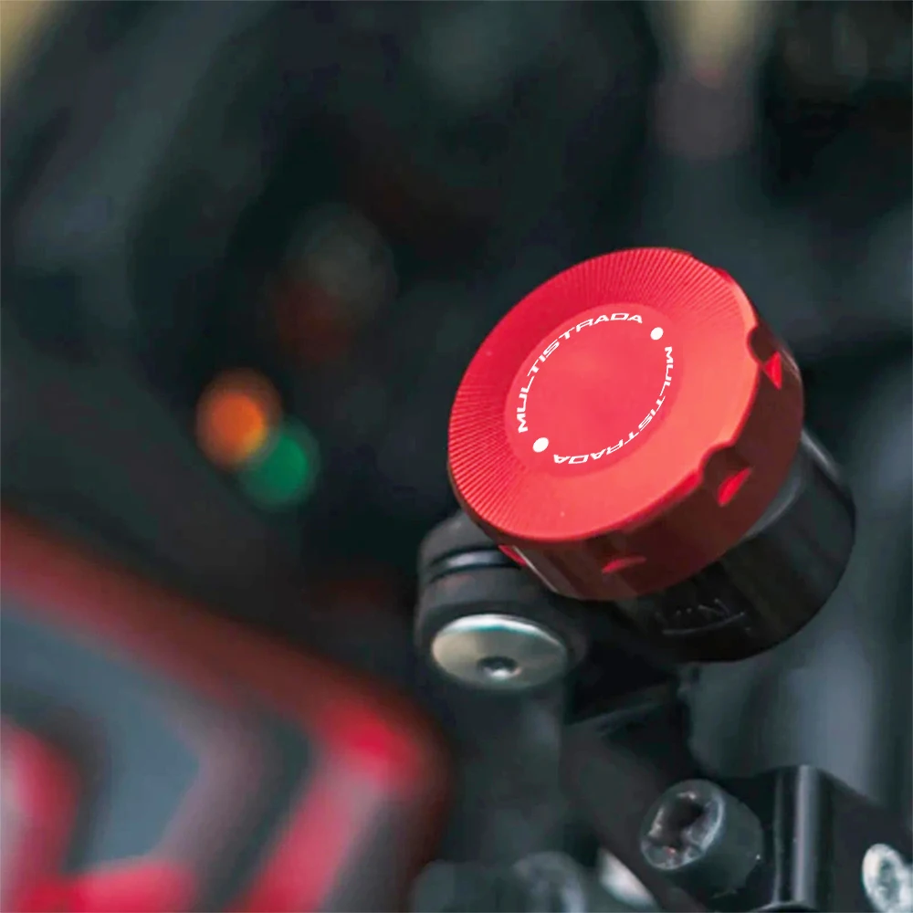 Voor Ducati Multistrada 950 1100 1200 1260 1200 S 1260 S V2 V4 Accessoires Motorcycle CNC Voor Achter Remvloeistofreservoir cover
