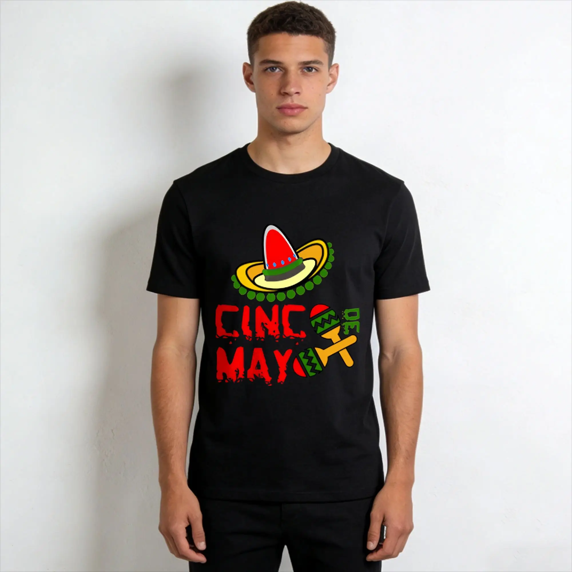 Cinco De Mayo   T Shirt Summer  Hippie T Shirts Male 100% Cotton O Neck Oversize Clothing Short Sleeve Streetwear Tshirt