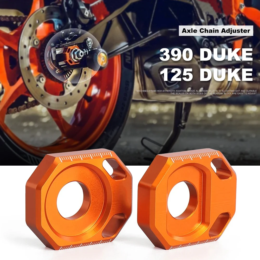 

Fit For Duke 390 DUKE 125 390Duke 125Duke 390 Duke 125 DUKE 2024 2025 Motorcycle Rear Chain Adjuster Regulator Sliders Kit