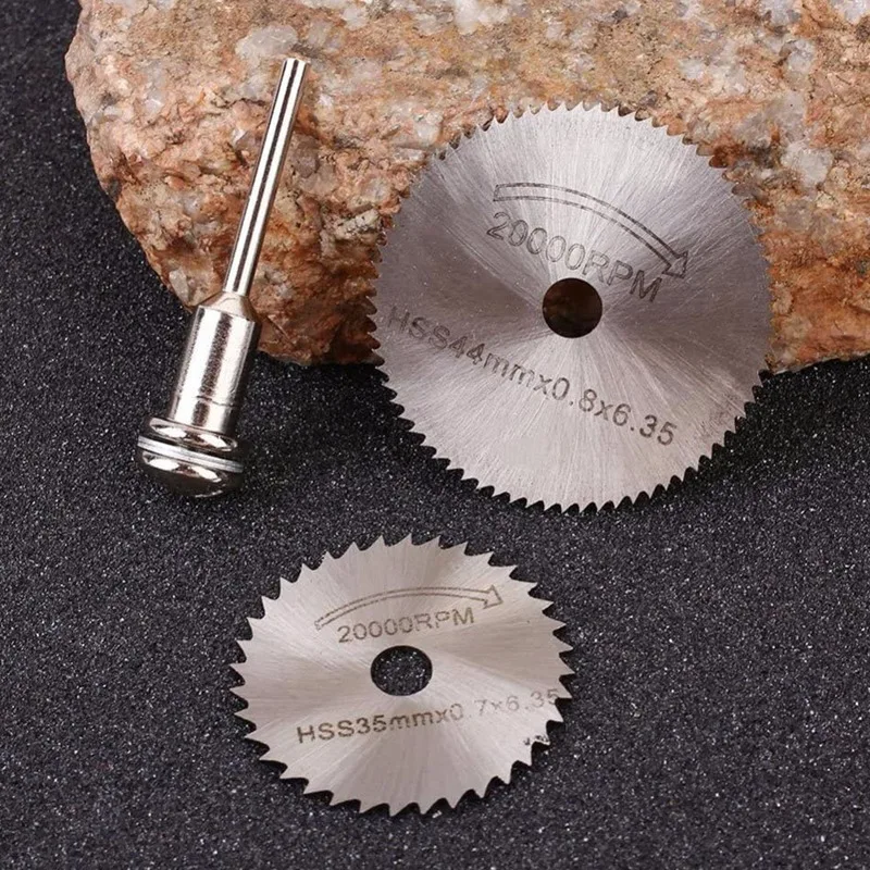 ABRE-45Pcs Diamond Engraving Accessories Set Routing Bit Circular Saw Blade Diamond Burr Bits For Dremel Attachment