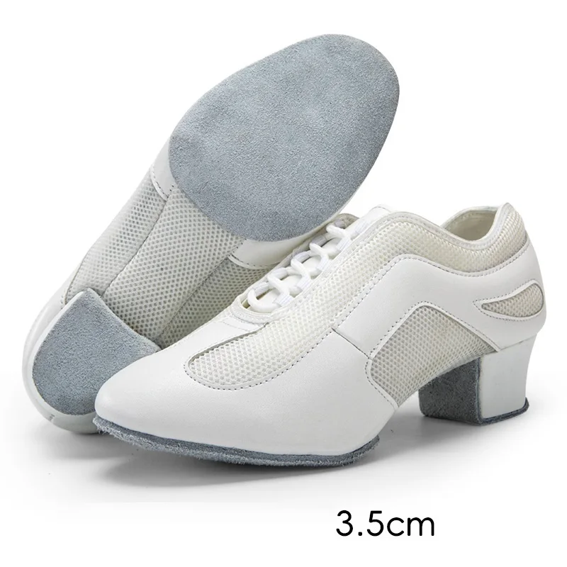 Women Latin Dance Shoes Instructor Shoes Sports Adult Ballroom Dance Shoes for Square Dancing Body Training Sneakers