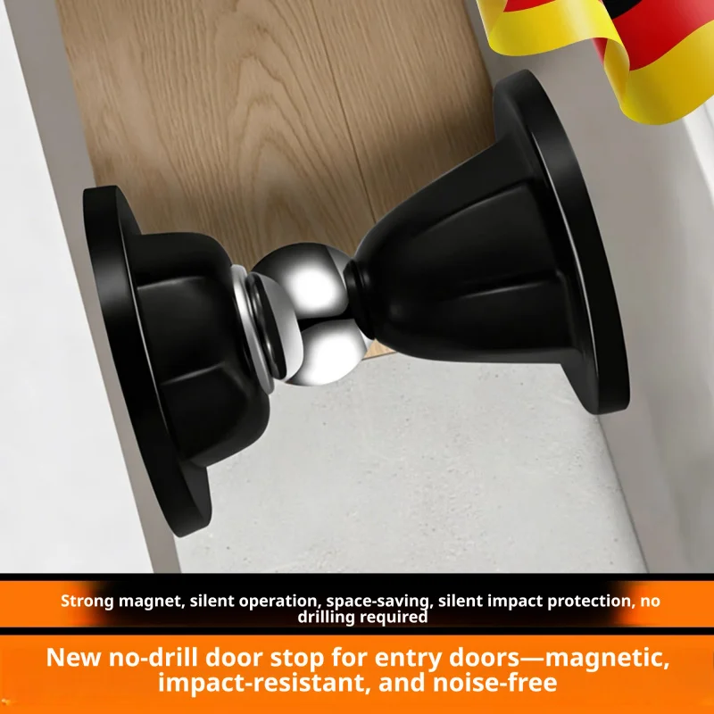 

Silent Strong Magnetic Silicone Door Suction – Anti-Collision Ground-Adsorbing Door Stop for Home Safety Protection