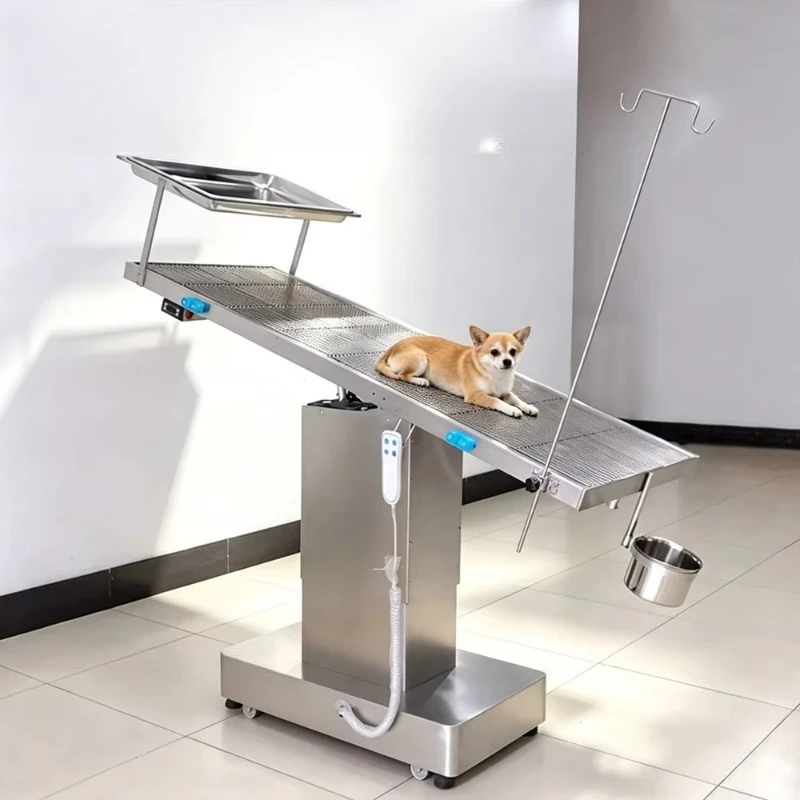 Veterinary Equipment Mesh Top Pet Surgery Table Stainless Steel Vet Operation Table Lift Animal Tables Veterinary Clinic