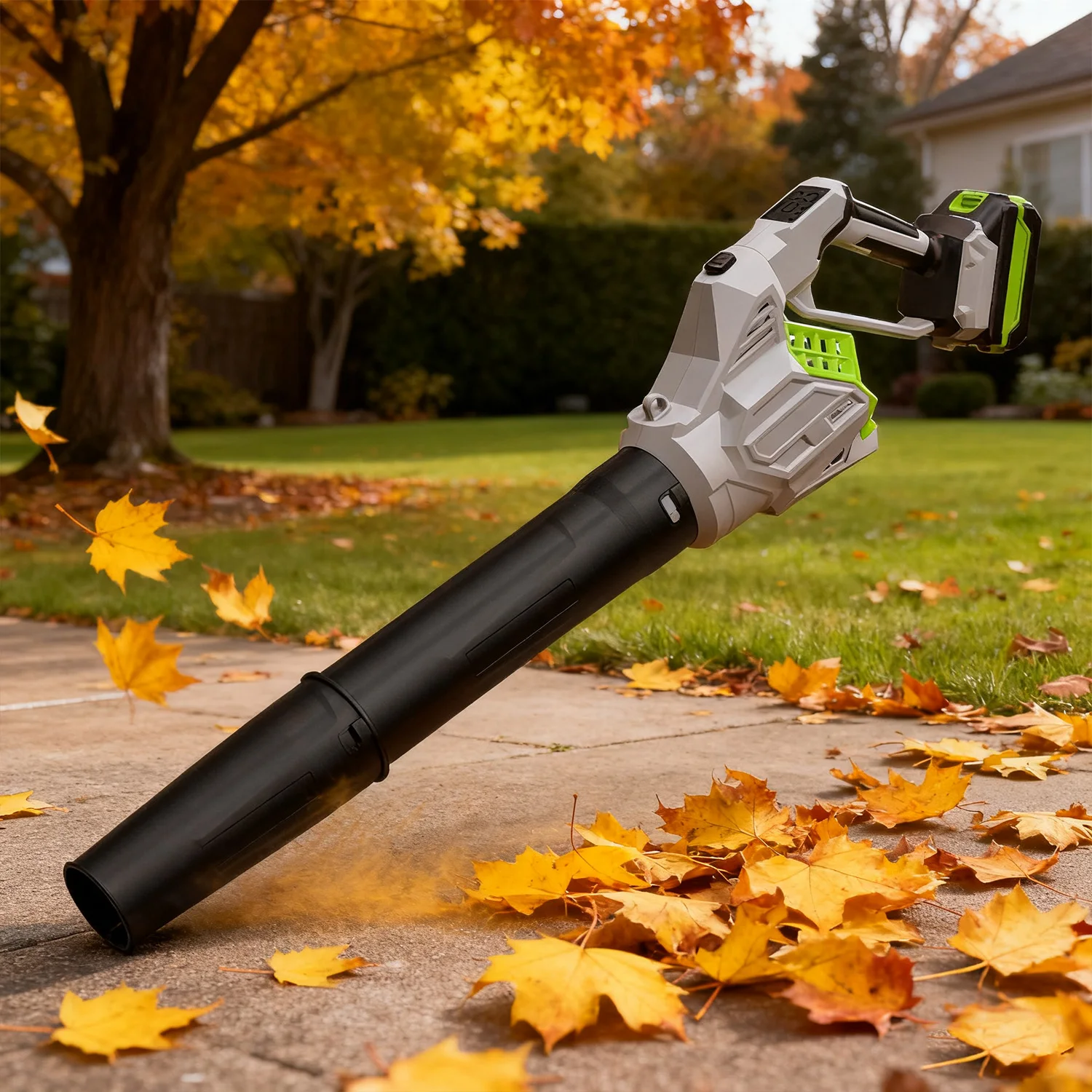 21V brushless motor cordless storm blower high power electric cleaner household garden leaf dust blower