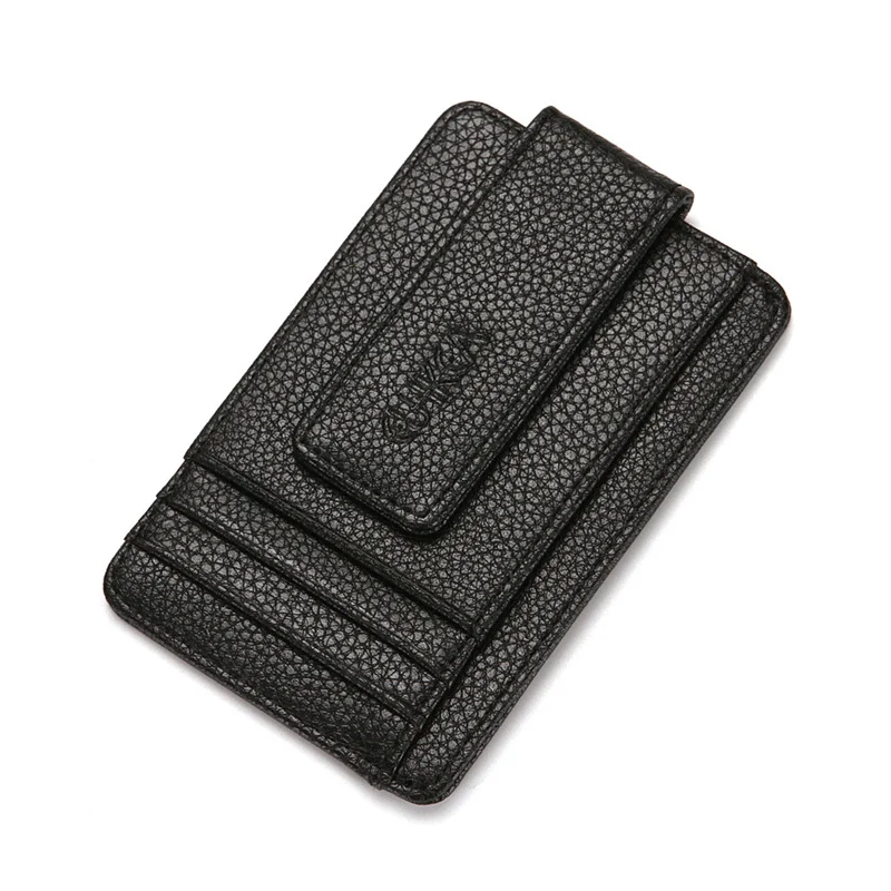 Fashion Bank Credit Card Cover Thin ID Cards Anti-theft Coin Pouch Case Bag Wallet Organizer Business Dollar Clip Card Holder