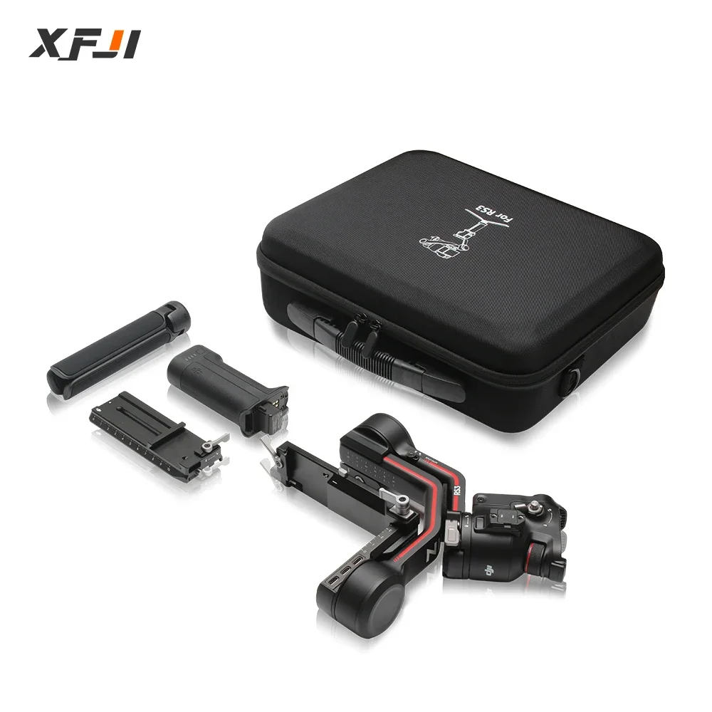 XFJI Custodia da trasporto per DJI Ronin RS3 Scatola di immagazzinaggio per DJI Ronin RS 4 3 Accessori stabilizzatore cardanico Borsa a tracolla a prova di spruzzi