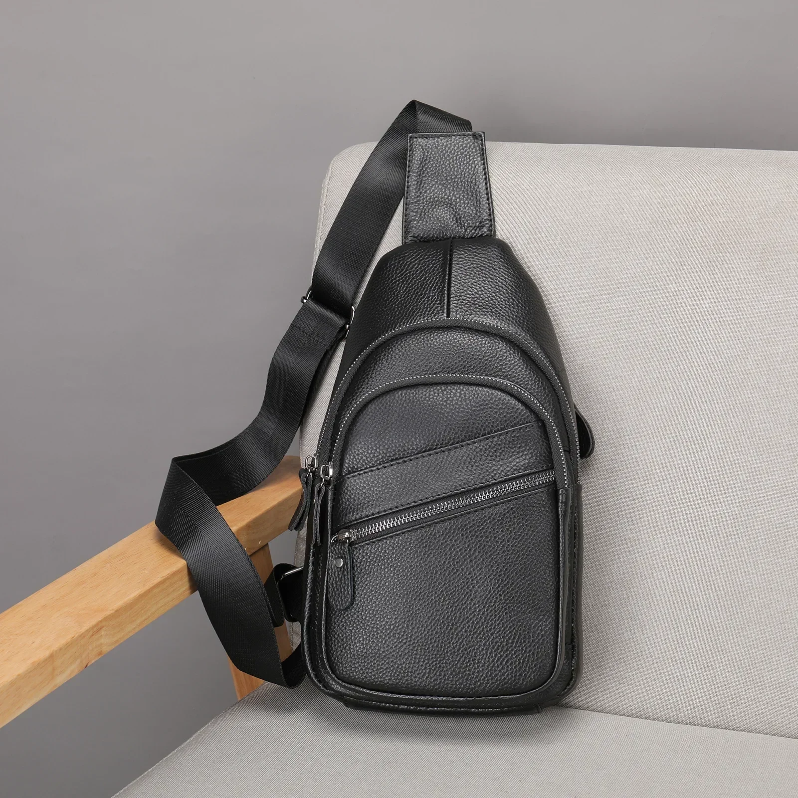 

Мужская сумка, сумка из 100% воловьей кожи, сумки на плечо, модная сумка-мессенджер, сумки через плечо, нагрудная сумка для мужчин, черная роскошная сумка