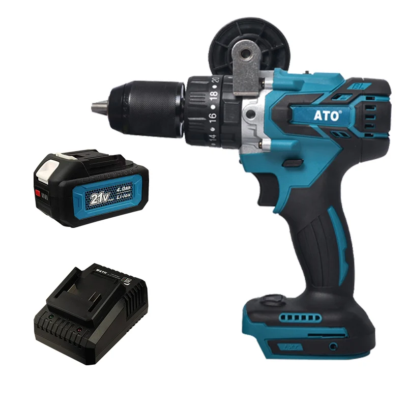 Imagem -06 - Ato-brushless Broca Elétrica sem Fio Furadeira de Impacto sem Fio Dirt Screwdriver Lithium Power Tools para Makita Bateria 18v 52nm