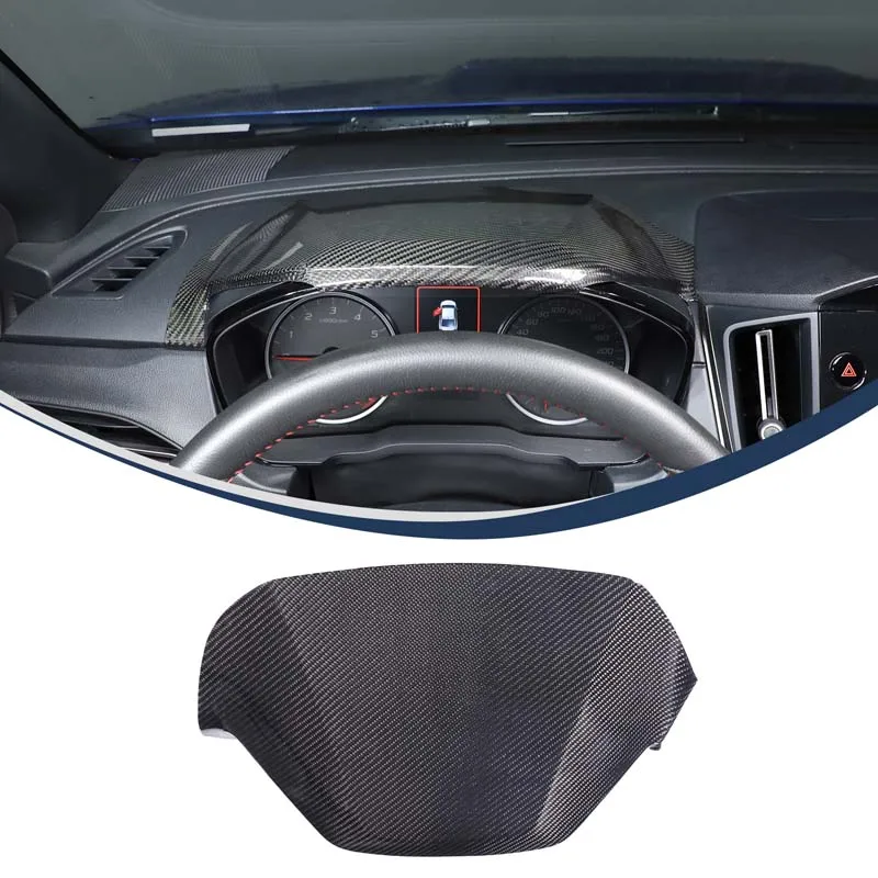 

For Subaru WRX Crosstrek Levorg 2022-2026 Dry Carbon Fiber Car Dashboard Navigation Screen Upper Trim Display Screen Upper Cover