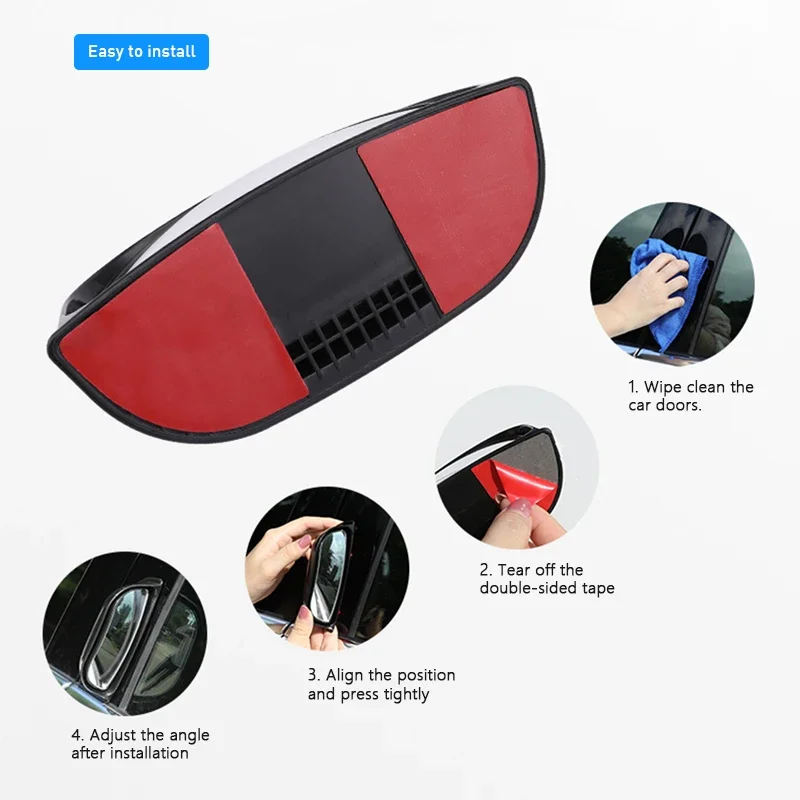 Universal Car Rear View Mirror Wide-angle Auto Second Row Seats Rearview Mirror Blind Spot Mirrors for Car Accessories