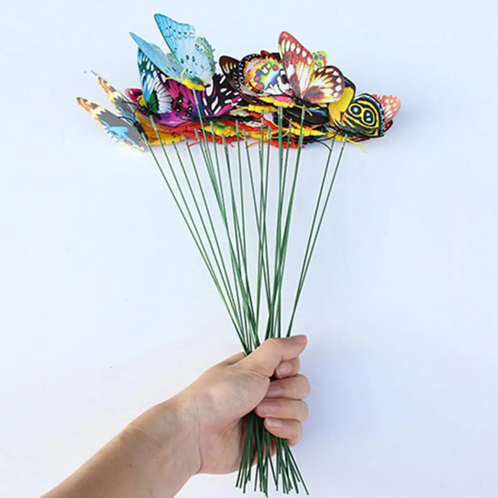 

3d Butterfly Stake Butterfly Stake Decor Butterfly Stake Set for Outdoor Garden Decor 10 Weather-resistant 3d Fake Butterflies
