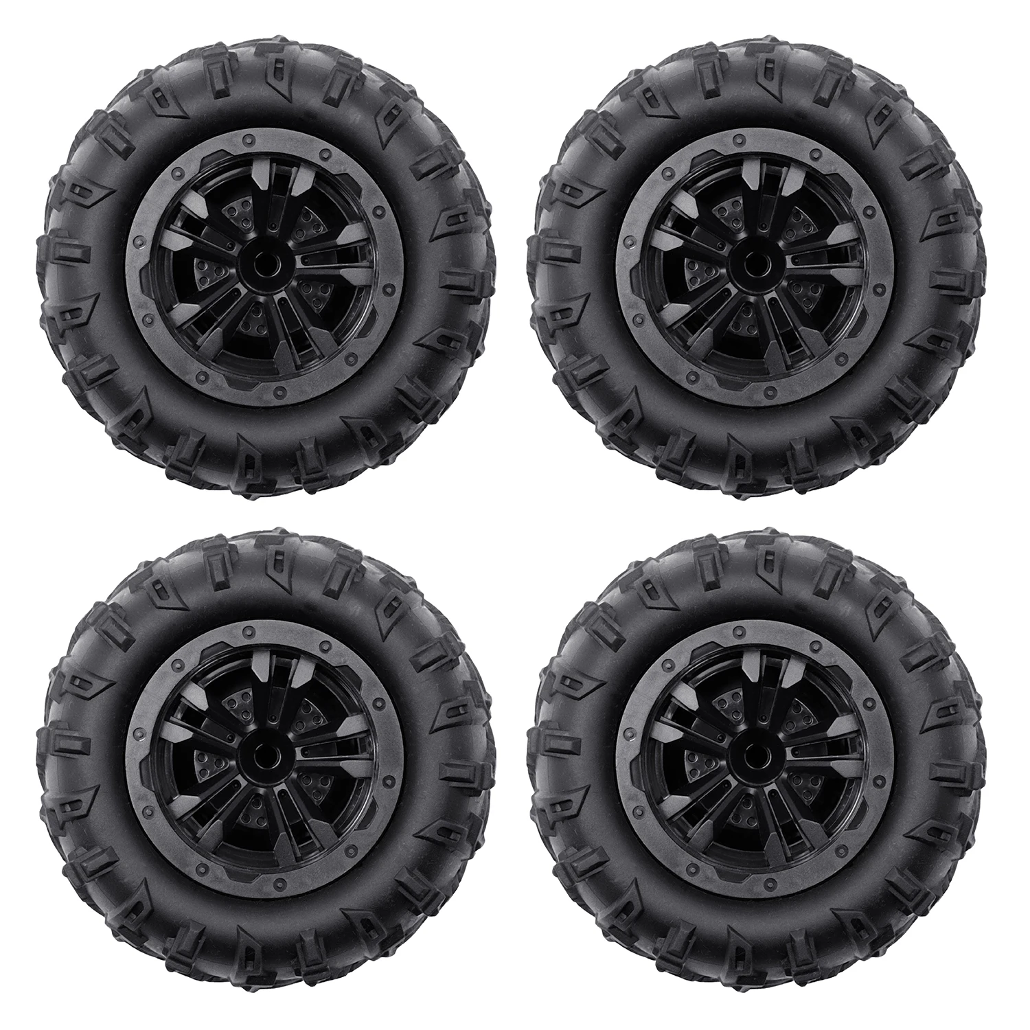 MJX 14210 85mm/81mm 12mm Hex Rubber Tires Wheels For SCY 16101 16102 16103 Pro Hyper Go 16210 1/14 1/16 RC Monster Truck Upgrade
