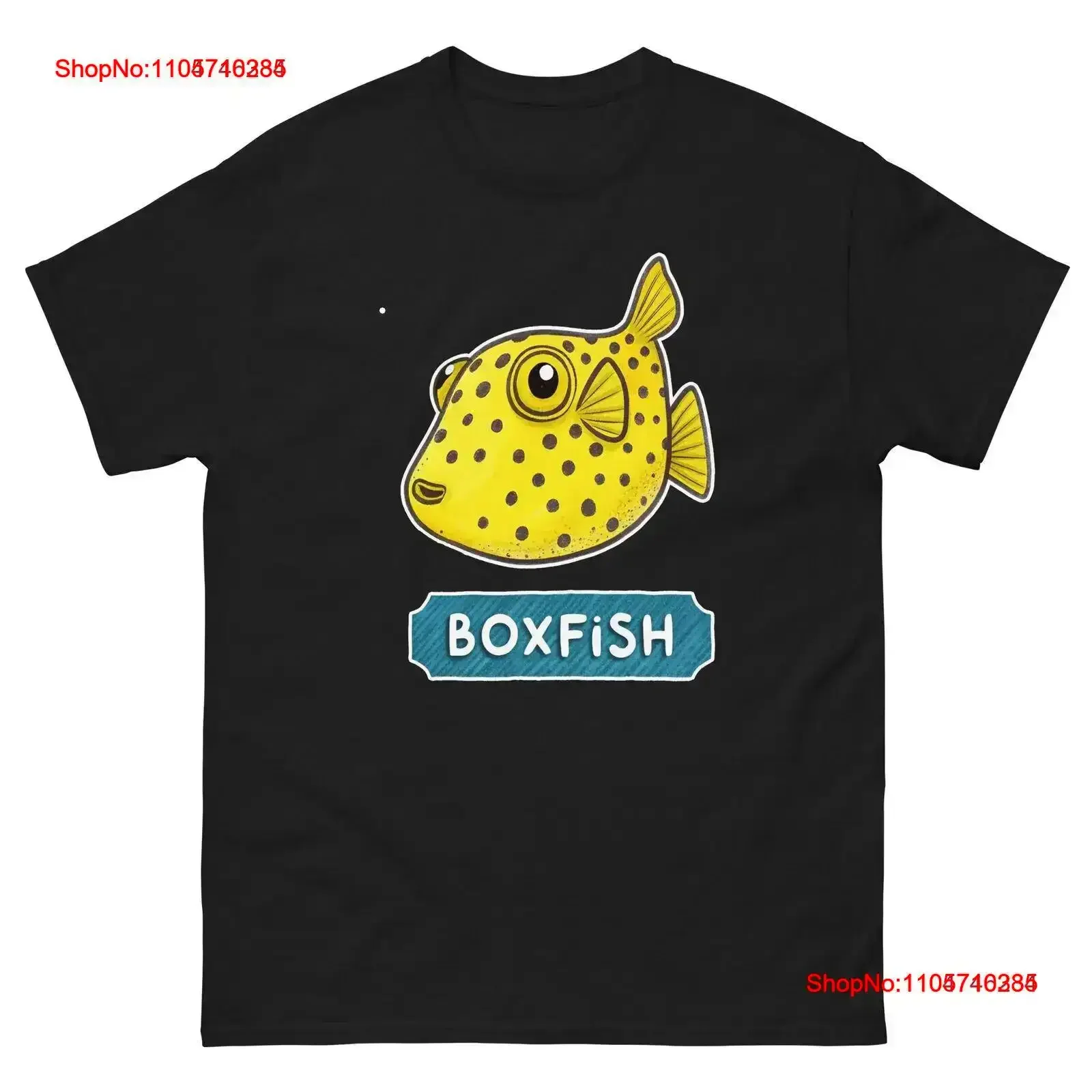 Boxfish Ocean Beach Water Marine T Shirt vintage Washed streetwear Soft designer clothes Top For Everyday Wear Breathable