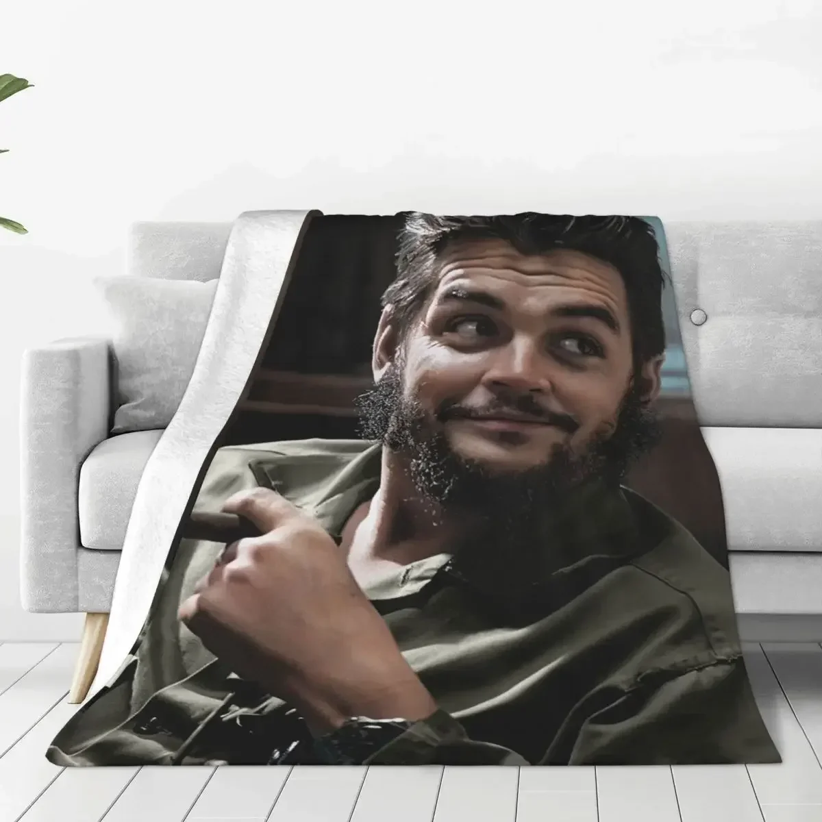 

Che Guevara Cuba Fuzzy Blankets Hero Men Awesome Throw Blanket for Sofa Bedding Lounge 125*100cm Bedspreads