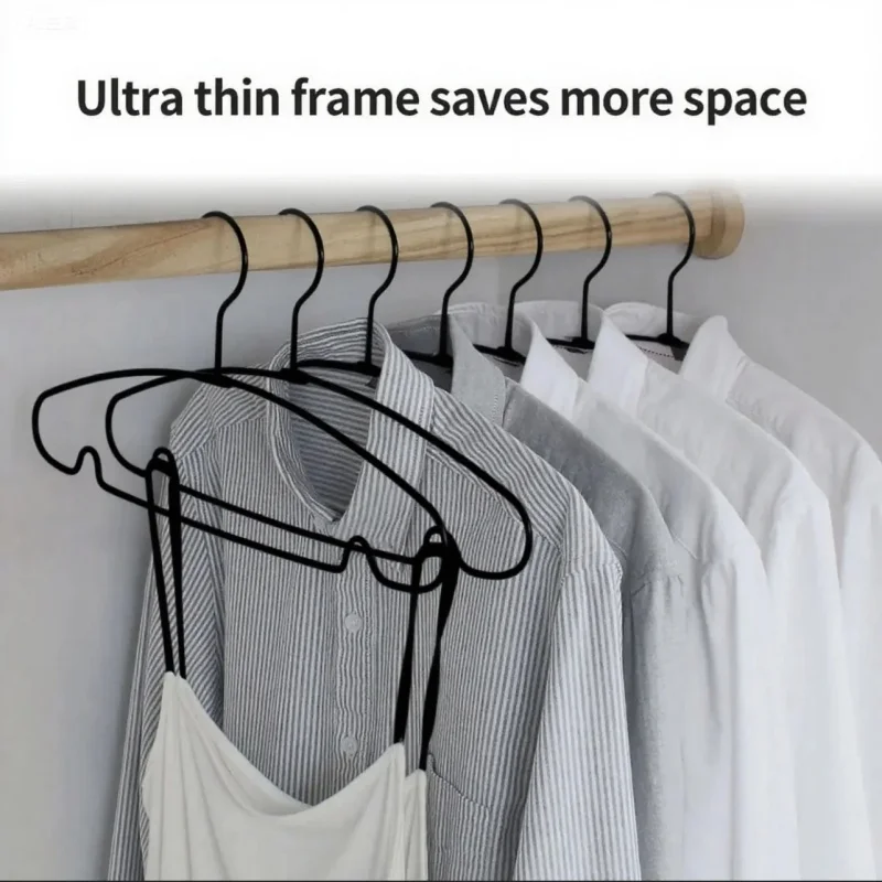 PVC rubber-coated anti-slip practical clothes drying rack with anti-slip grooves - very suitable for dresses, coats, shirts