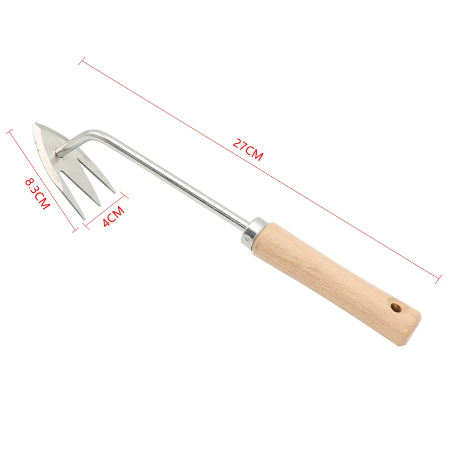 1PCS Garden Weeders Grass Rooting Loose Soil Stainless Steel Hand Weeding Removal Puller Multifunctional Weeder Gardening Tools