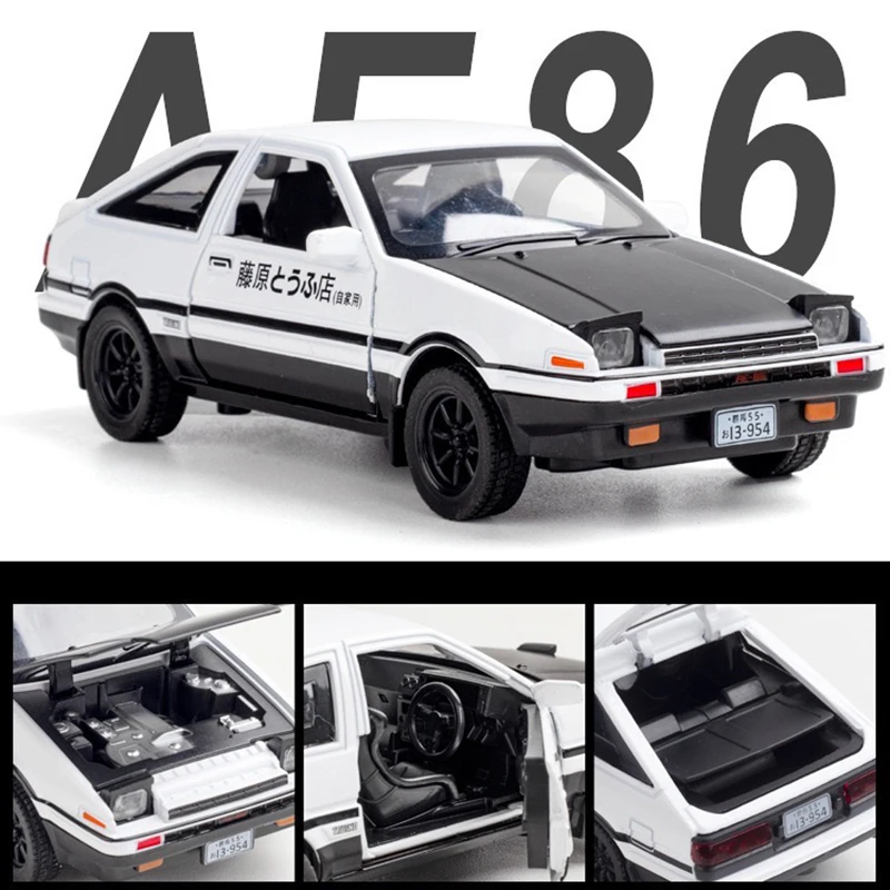 Модель автомобиля игрушечного из металлического сплава AE86 в масштабе 1:32