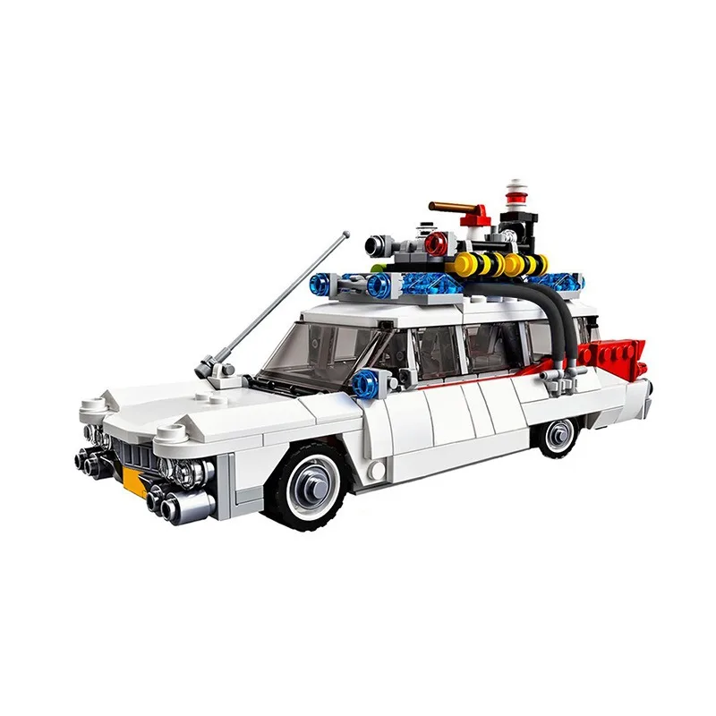 Hot Ghostbusters ECTO-1 Building Blocks Car Skyline Brickheadzs Model Bricks for Kids Adults Toys Assembly Model Bricks DIY Toys