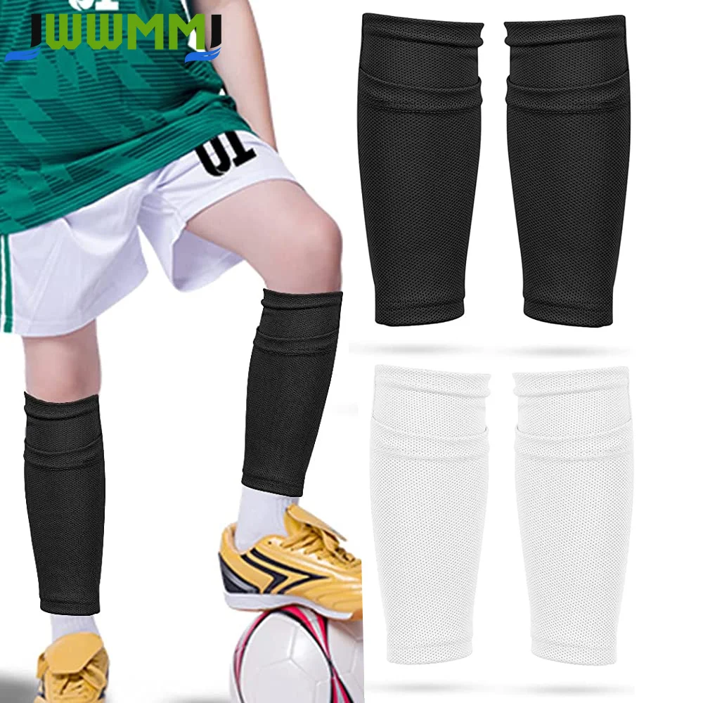 1 Paar Fußball-Schienbeinschoner-Hüllen, flexible Fußball-Schienbeinschoner-Bein-Performance-Unterstützung, Fußball-Schienbeinschoner-Hülle mit Tasche